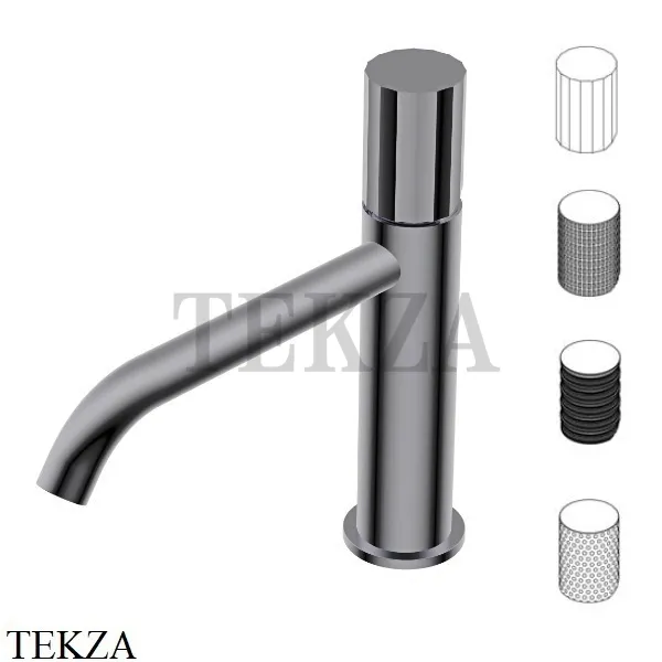 Ritmonio Diametro35 Impronte Смеситель для раковины без гарнитура PR51AU202 F31, Frosted Black Chrome