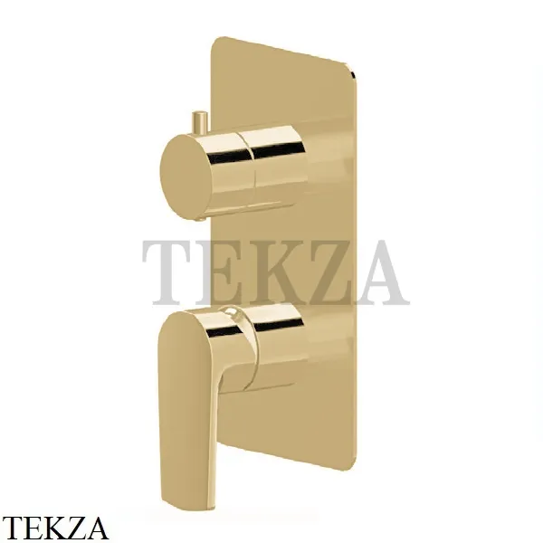 Newform HAKA Смеситель для душа, 2 потока, внешняя часть 72073E.35.099, Silky Gold