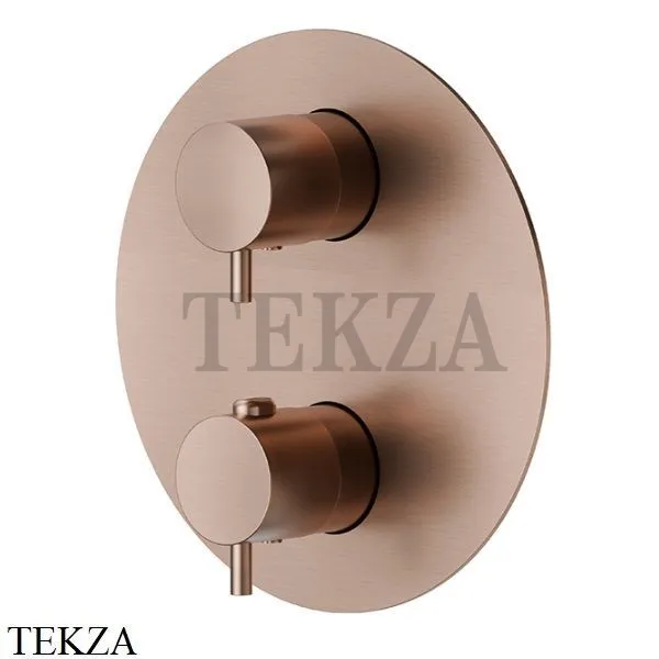 Newform X-Steel 316 Термостат для душа 2,3,4,5 потока, внешняя часть, 69663EX.59.067, PVD Brushed copper bronze
