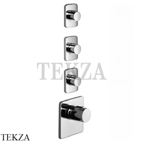 Dornbracht LULU Термостат для душа 3/4, на 3 потока, внешняя часть 36503710-00 х3, хром