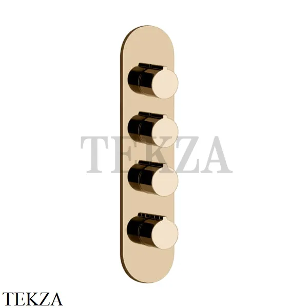 Gessi Ingranaggio-Anello Термостат для душа, 3 потока, внешняя часть 43066-735, Warm Bronze