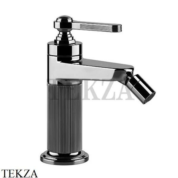 Gessi VENTI20 Смеситель для биде с донным клапаном 65007-706, Black Metal