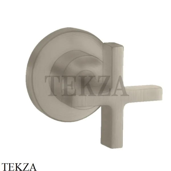 Axor Citterio Запорный вентиль с крестовой рукояткой, внешняя часть 39965820, Brushed Nickel