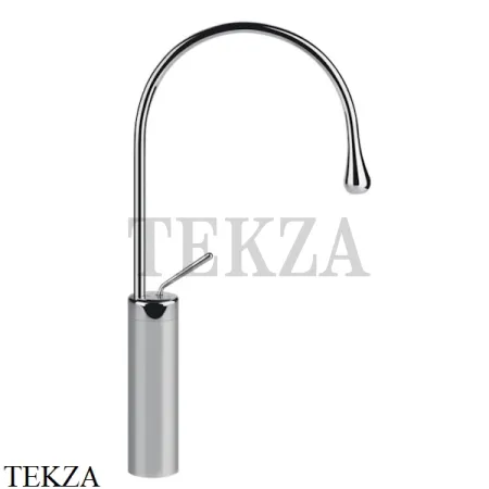 Gessi Goccia Смеситель для раковины высокий, без сливного гарнитура 33609-031, хром глянец