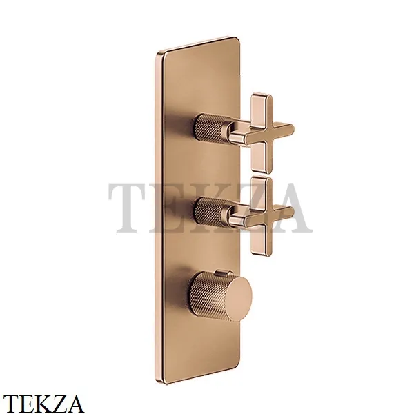 Gessi INCISO WELLNESS Термостат 2 выхода, внешняя часть 58224-726, Warm Bronze Br