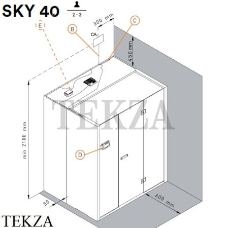 Effegibi SKY GLASS 40 Сауна домашняя финская или BIO SA55210025