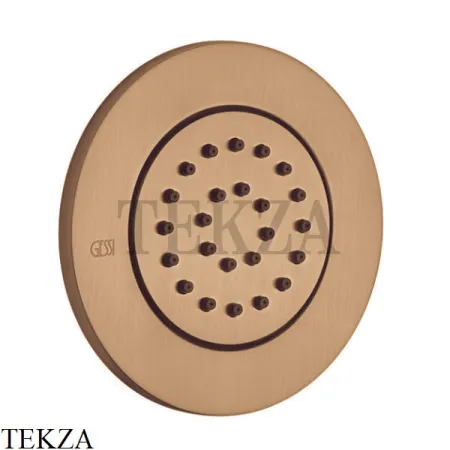 Gessi INCISO SHOWER Боковая форсунка поворотная, внешняя часть 32982-726, Warm Bronze Br.