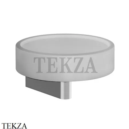 Gessi Origini Мыльница настенная с держателем, белая 66401-031, хром глянец
