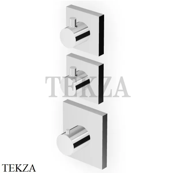 Zucchetti Pan Термостат для душа, 2 выхода, внешняя часть ZP8660, хром глянец