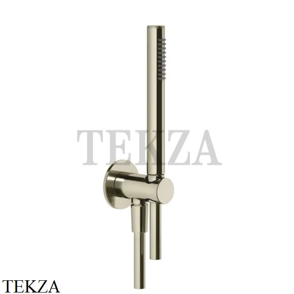 Gessi ANELLO Душевой комплект, стержневая лейка 63329-720, Nickel PVD