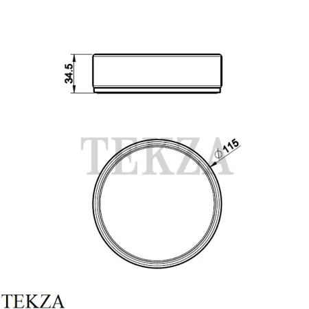 Gessi 316 ACCESSORIES Мыльница настольная, композит черный 54726-239, Steel Brushed