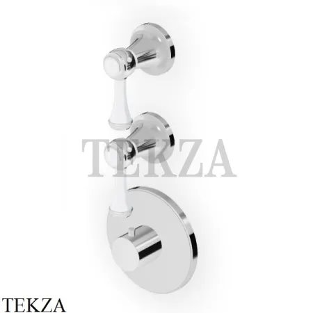 Zucchetti Agora Classic Термостат для душа, 2 выхода, внешняя часть ZAM660, хром глянец