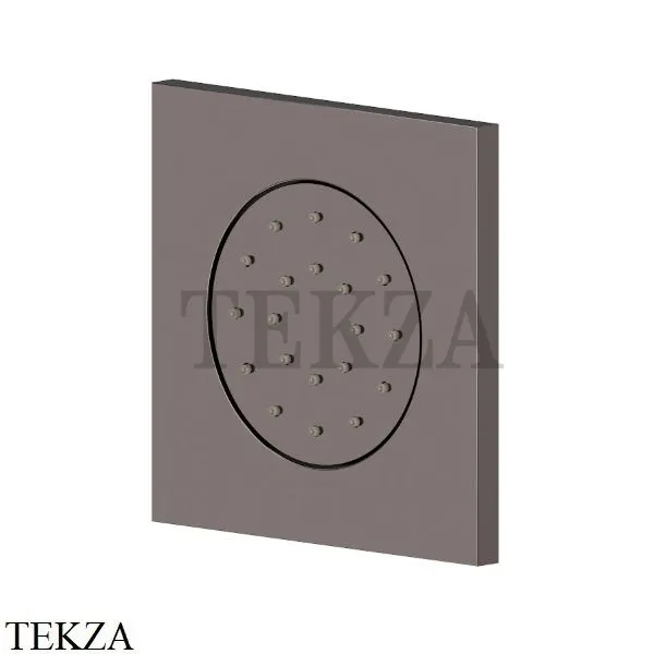 Newform Боковая форсунка квадратная, встраиваемая 563E.58.063, PVD Gun metal