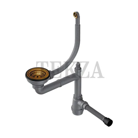 Omoikiri Арматура для одночашевых моек с круглым переливом WK-1CL-R 4956615 античная латунь