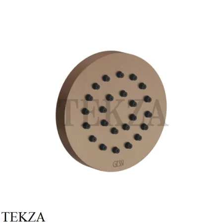 Gessi INCISO SHOWER Боковая форсунка круглая 32971-708, Copper Brushed