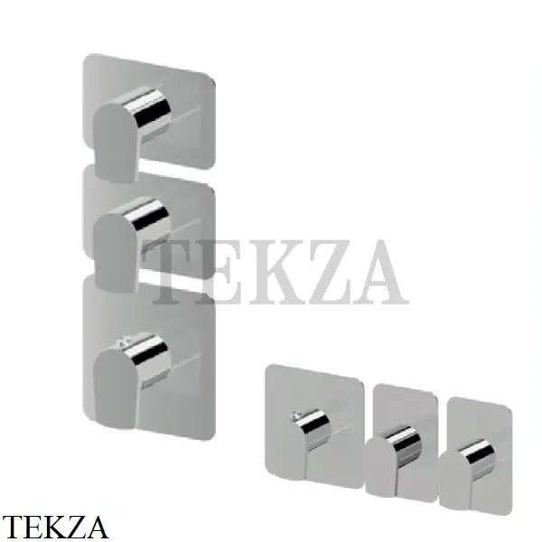 Newform HAKA Смеситель для душа, 2 потока, внешняя часть 69870E.21.018, хром глянец