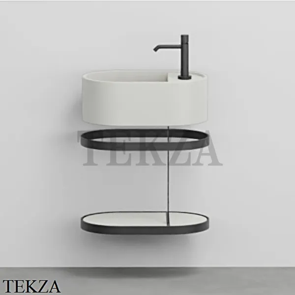 Cielo Les Petites Ovale Консоль с раковиной LPLAO46, керамическая полка, Pomice