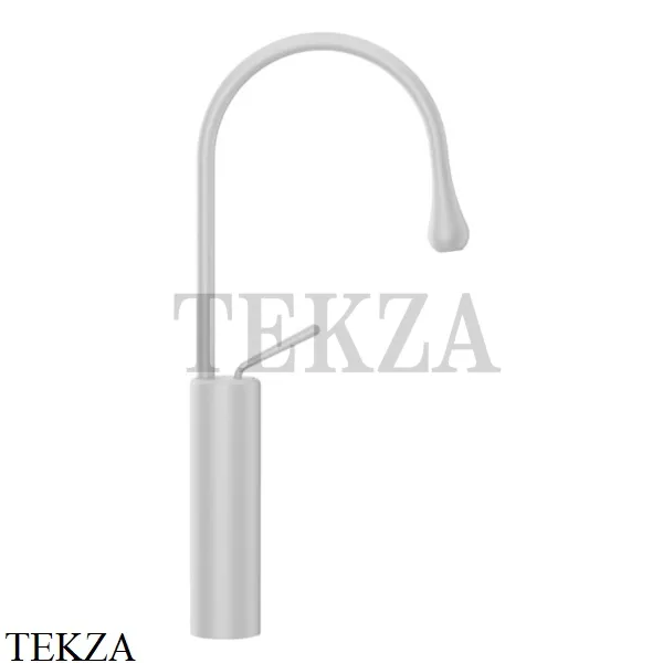 Gessi Goccia Смеситель для раковины высокий, без сливного гарнитура 33608-279, белый матовый