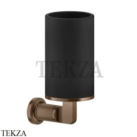 Gessi INCISO accessories Стакан настенный для зубных щеток, черный 58508-708, Copper Brushed