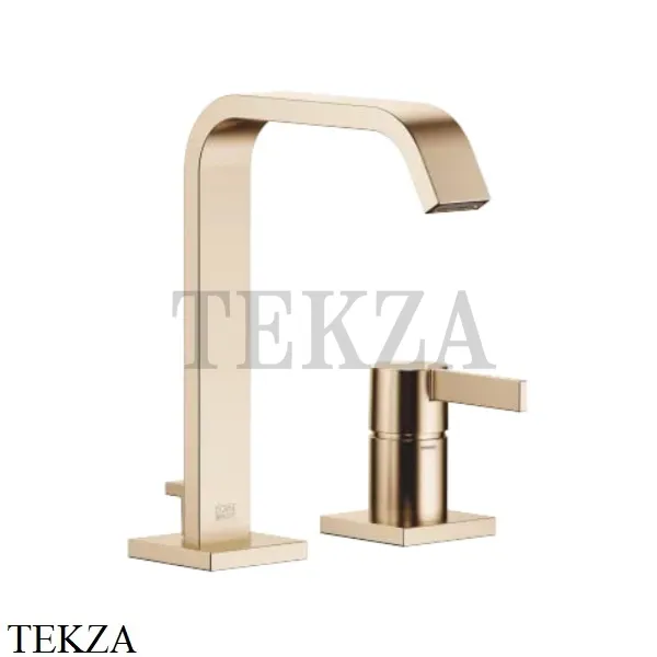 Dornbracht IMO Смеситель для раковины, с донным клапаном 29217671-27, Brushed Light Gold