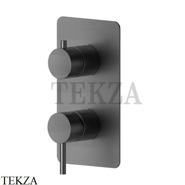 Newform X-Steel 316 Смеситель для душа 2 потока, внешняя часть, 69673EX.59.064, PVD Brushed gun metal