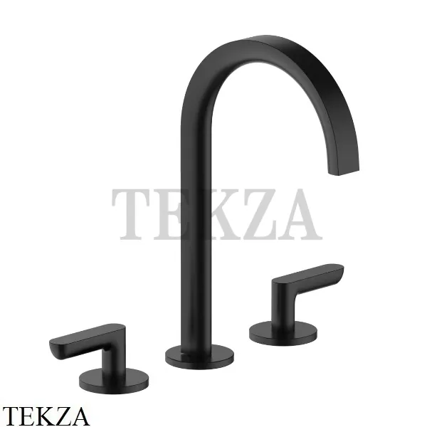 Fantini Icona Deco Смеситель для раковины, без донного клапана 5313R107W, Черный матовый