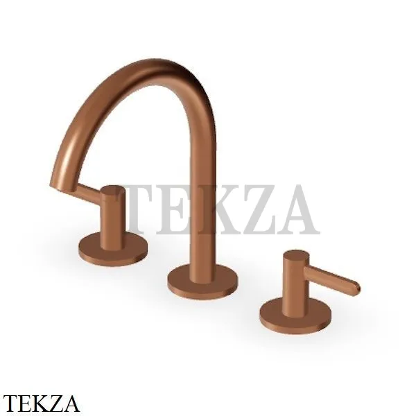 Zucchetti Isy22 Смеситель для раковины средний, без гарнитура ZIS3340.P91, brushed copper PVD