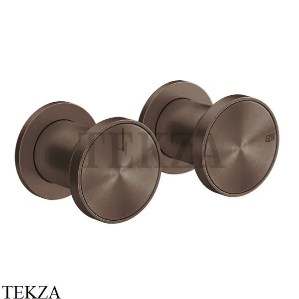 Gessi Origini WARM Смеситель для душа 2 потребителя, внешняя часть 66079-845, Dark Bronze
