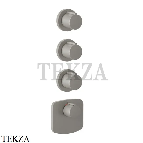 Gessi Ingranaggio-Anello Термостат для душа, 3 потока, внешняя часть 43236-147, Chrome Brushed