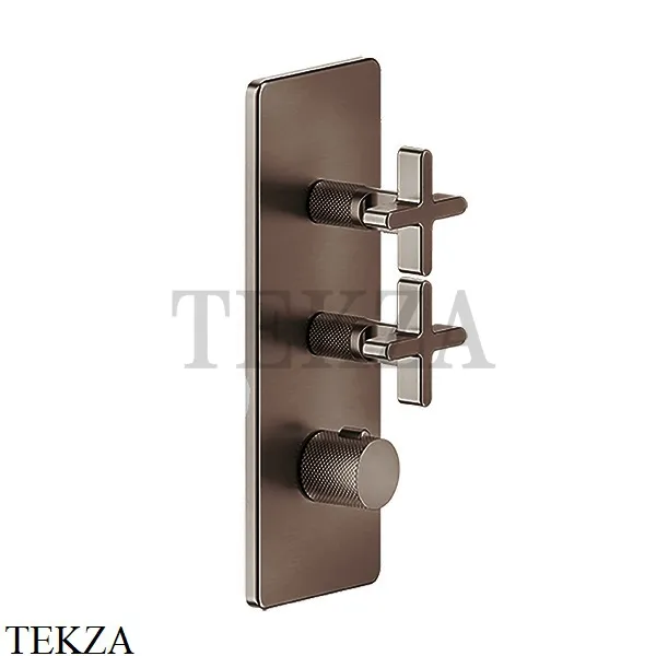 Gessi INCISO WELLNESS Термостат 2 выхода, внешняя часть 58224-845, Dark Bronze