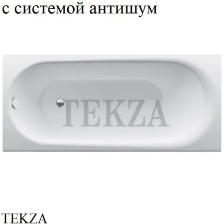 BETTE BetteComodo Ванна прямоугольная, сталь 1250-000, система антишум, белый глянец