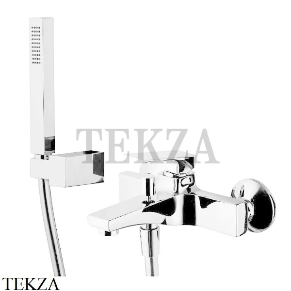 FIMA Carlo Frattini FIT Смеситель для ванны с гарнитуром, F3384BS белый матовый