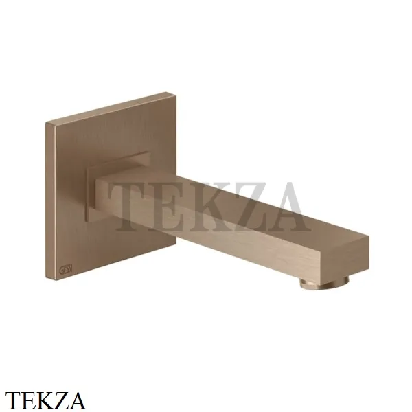 Gessi Rettangolo shower Настенный излив для ванны и душа 20121-708, Copper Brushed