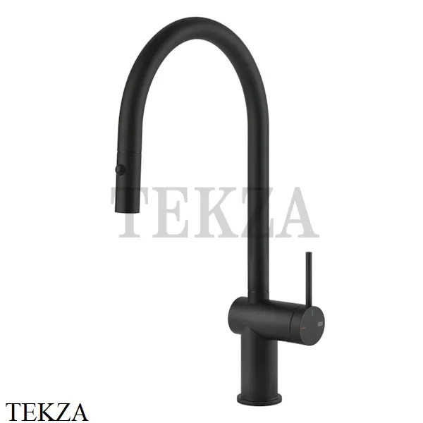 Gessi KITCHEN Inedito Смеситель для кухни с выдвижной лейкой 60413-299, Matte Black