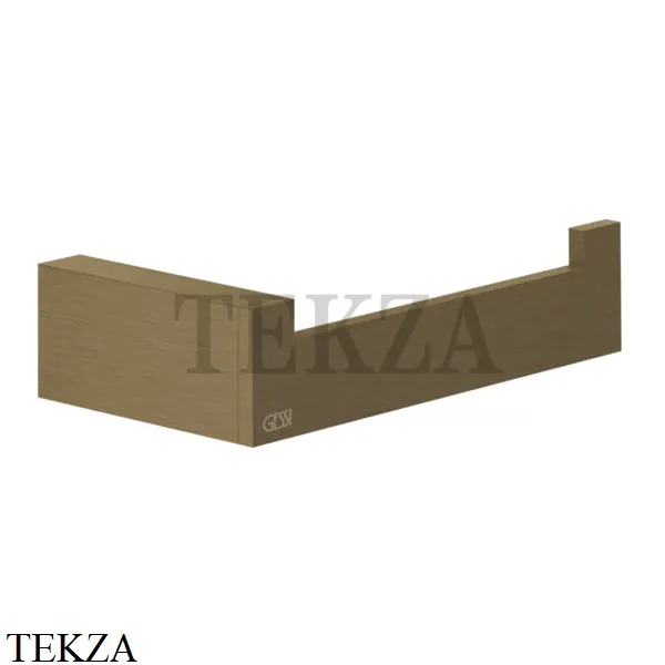 Gessi Rettangolo Держатель туалетной бумаги без крышки 20855-713, Antique Brass