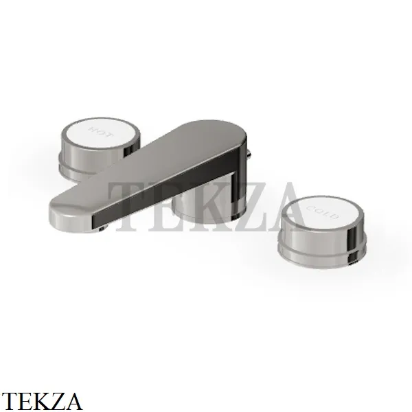 Zucchetti Savoir Смеситель для раковины, с донным клапаном ZSV401.C8W, Nickel глянец-белый
