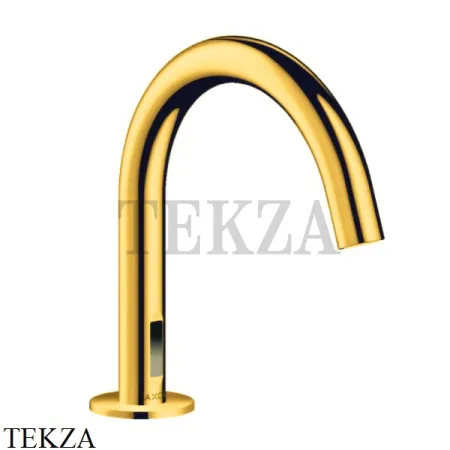 Axor Uno Смеситель для раковины электронный, от сети 230V 38010990, золото глянец