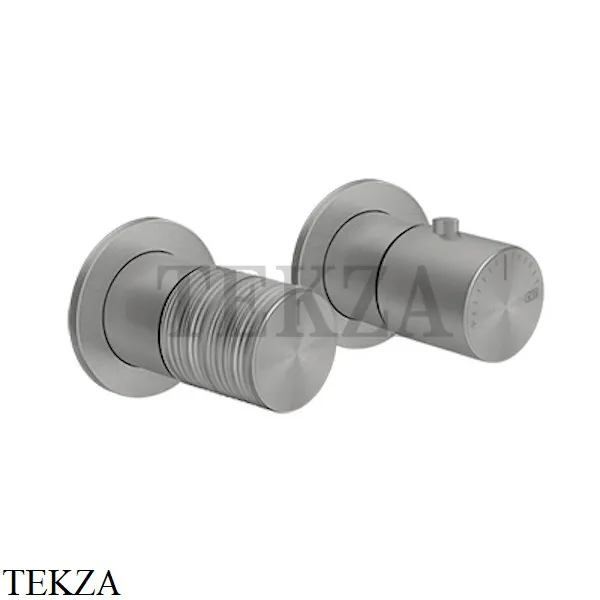 Gessi Habito TRAME Термостат для душа на 1 поток, внешняя часть 70332-149, Finox Brushed Nickel