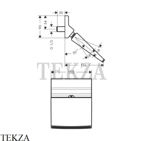 Hansgrohe Raindance Rainfall 150 Stream Каскадный излив 26443000, хром глянец