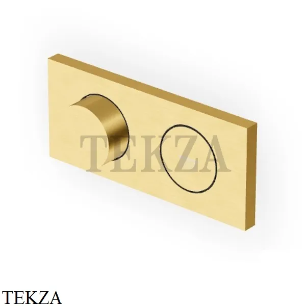 Zucchetti Hoop Термостат для душа на 1 поток, внешняя часть ZHO781.P41, brushed gold PVD