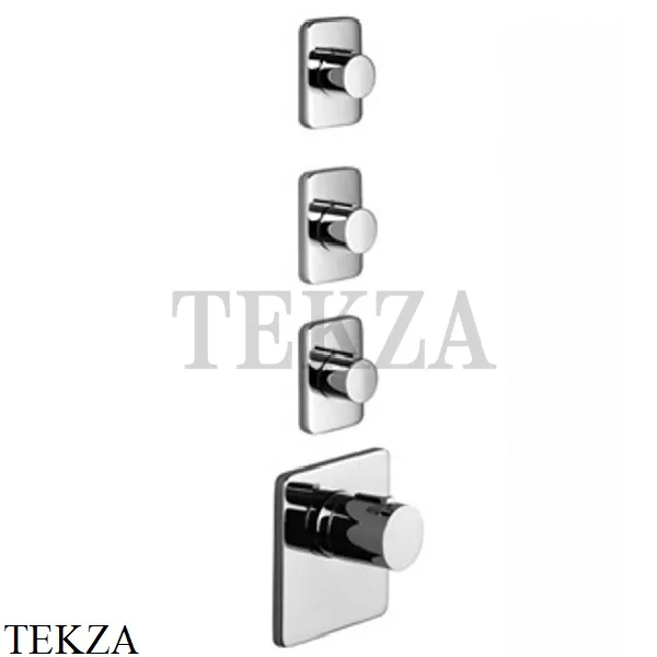 Dornbracht LULU Термостат для душа 3/4, на 3 потока, внешняя часть 36503710-00 х3, хром