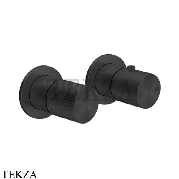 Gessi Habito DIAMANTATO Термостат для душа на 1 поток, внешняя часть 70632-299, Black XL