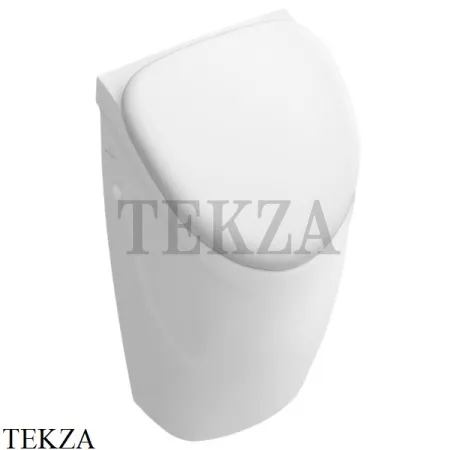 Villeroy & Boch O.NOVO Писсуар скрытый подвод воды, с крышкой 75570101, белый глянец