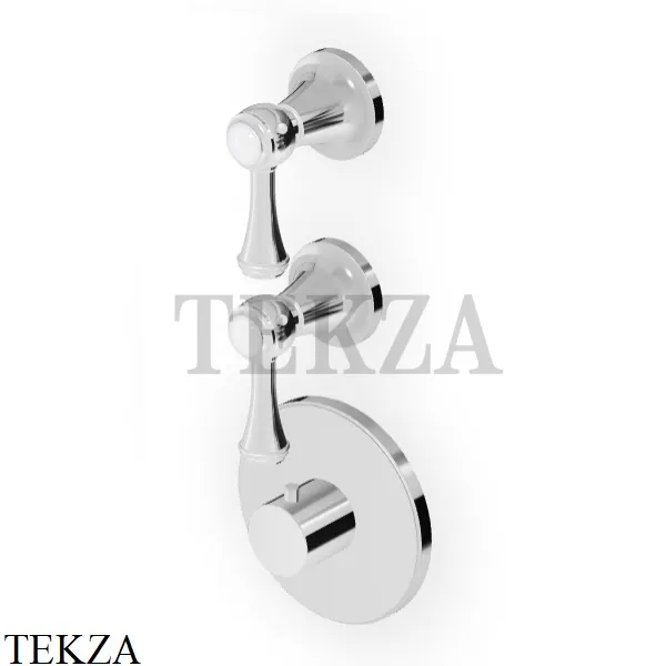 Zucchetti Agora Classic Термостат для душа, 2 выхода, внешняя часть ZAL660, хром глянец