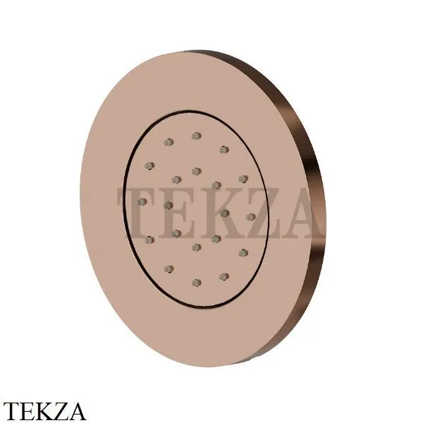 Newform Боковая форсунка круглая, встраиваемая 562E.58.061, PVD Copper bronze