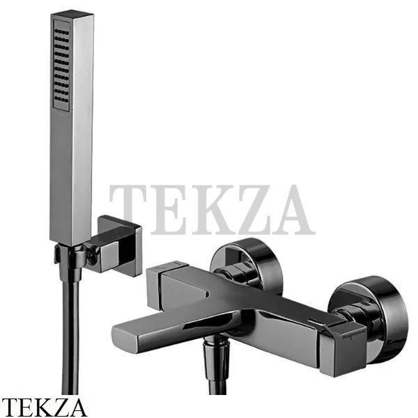 FIMA Carlo Frattini Zeta Смеситель для ванны с гарнитуром F3964CS, Brushed black chrome