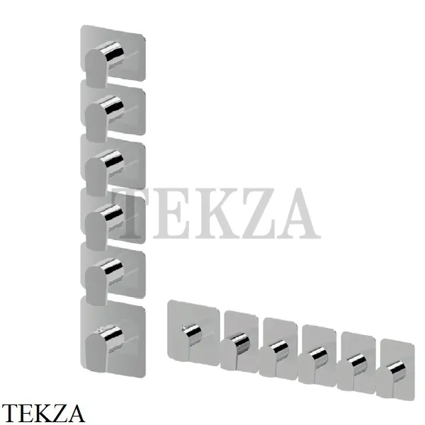 Newform HAKA Смеситель для душа, 5 потоков, внешняя часть 69873E.21.018, хром глянец