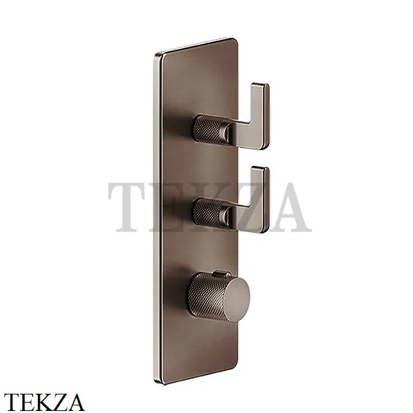 Gessi INCISO WELLNESS Термостат 2 выхода, внешняя часть 58204-845, Dark Bronze