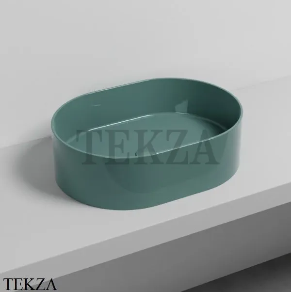 Cielo Theo Oval Раковина накладная, овал, без перелива THLAO SM, Smeraldo