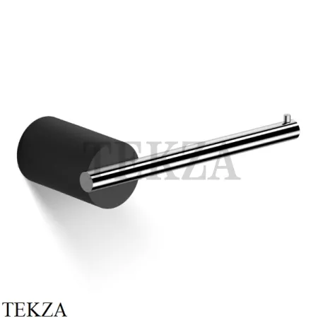 Decor Walther Stone Black TPH Держатель туалетной бумаги без крышки 0974864, черный матовый-хром глянец